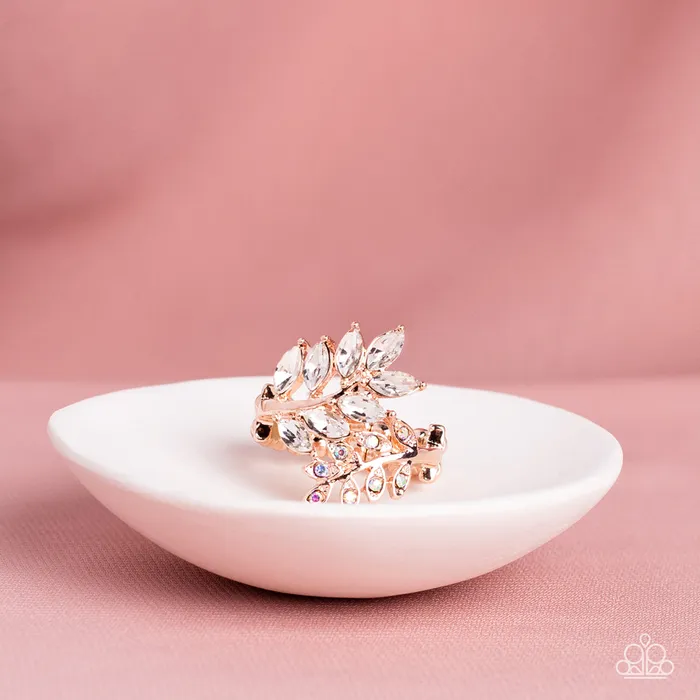 Earrings Glowing Gardenista Rose Gold Paparazzi Accessories