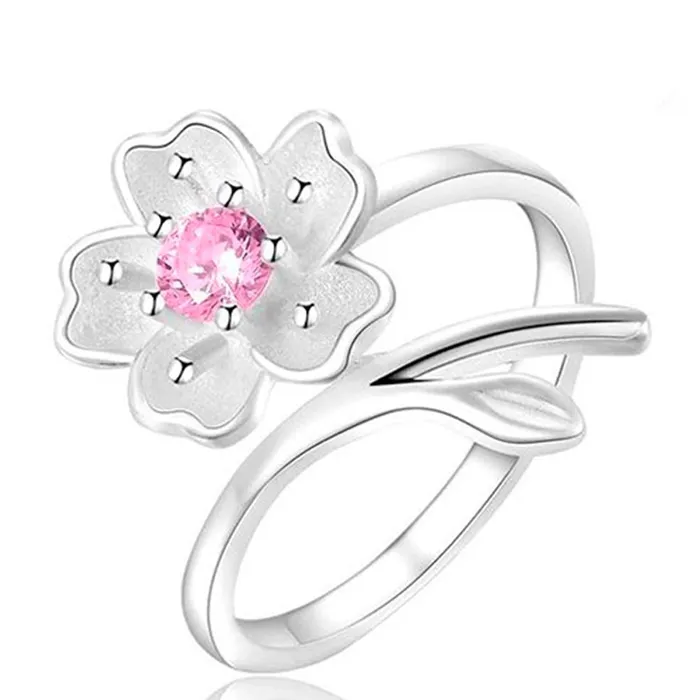 Earrings Gold Shield Anillos de Plata 925 y Flor de Cerezo