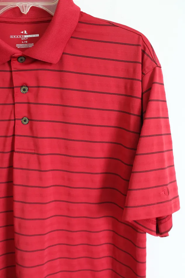Earrings Grand Slam Grand Slam Golf Red Striped Polo L