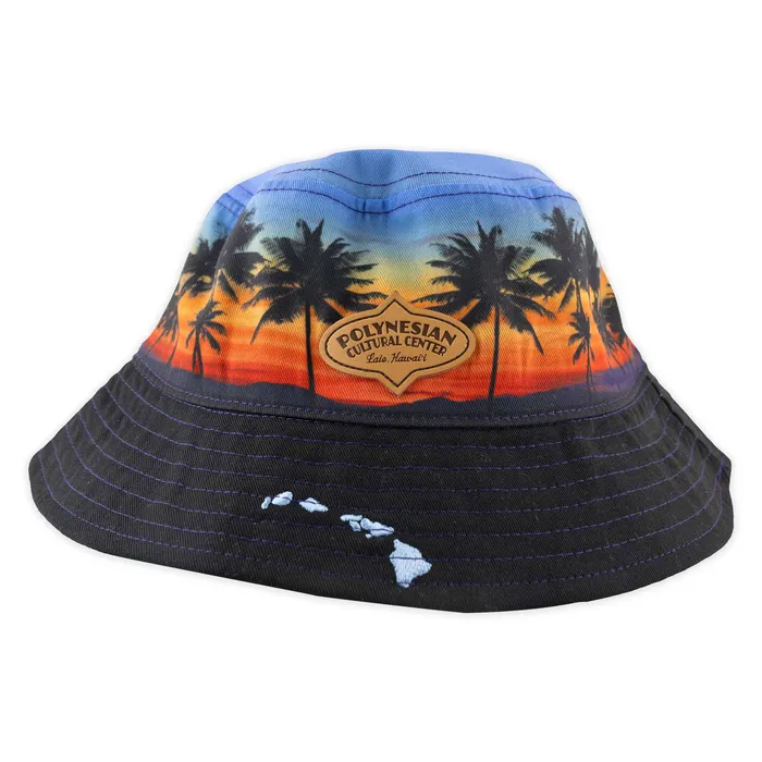 Earrings GREATMOUNTAINWE Polynesian Cultural Center Sunset Bucket Hat
