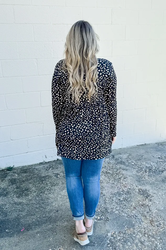 Earrings Heimish Expecting Change Spotted Cardigan