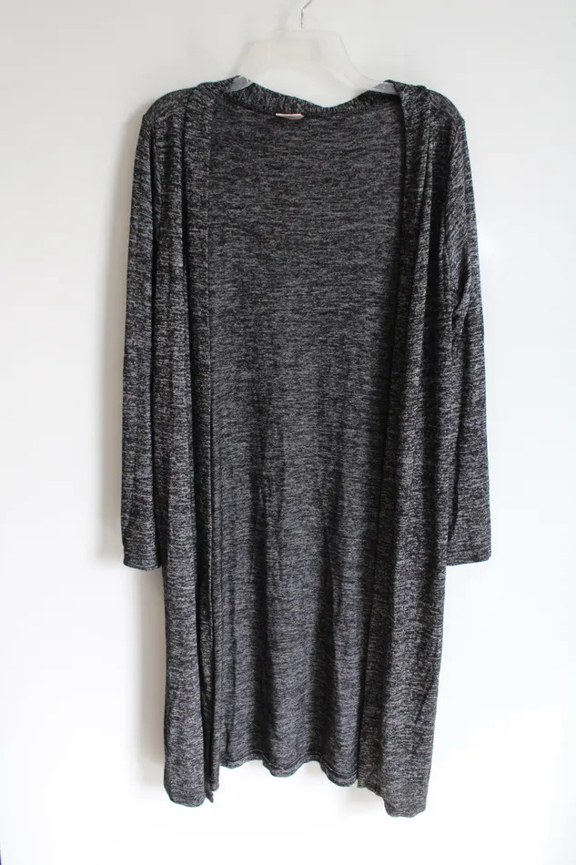 Earrings Hello Mello Hello Mello Carefree Threads Gray Heather Knit Long Cardigan M Earrings Hello Mello Hello Mello Carefree Threads Gray Heather Knit Long Cardigan M