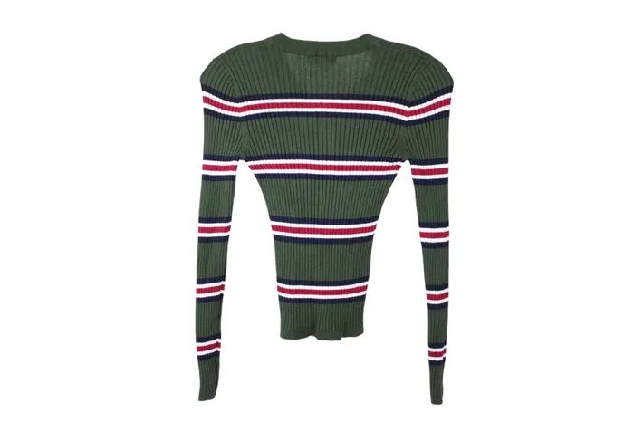 Earrings Its Our Time Its Our Time Green Rib Knit Sweater XS