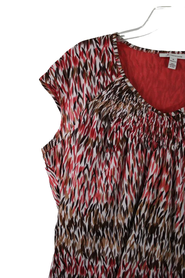 Earrings JM Collection JM Collection Pink Top XL