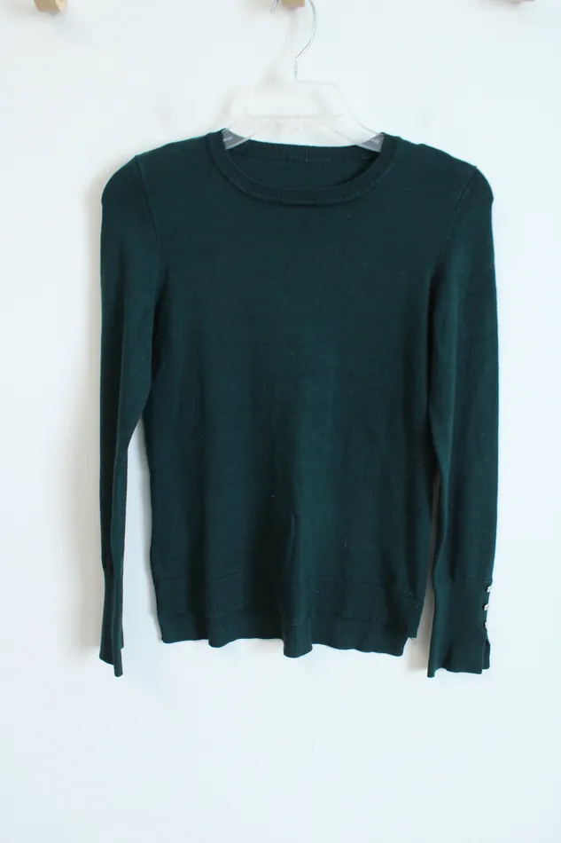 Earrings Jubilee Thrift Evergreen Knit Sweater XS