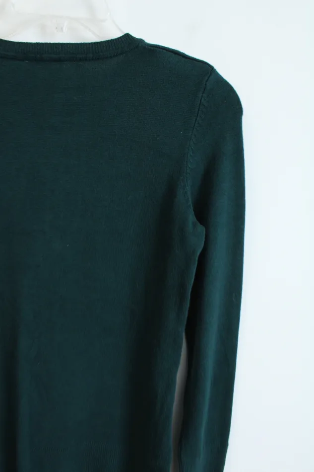 Earrings Jubilee Thrift Evergreen Knit Sweater XS