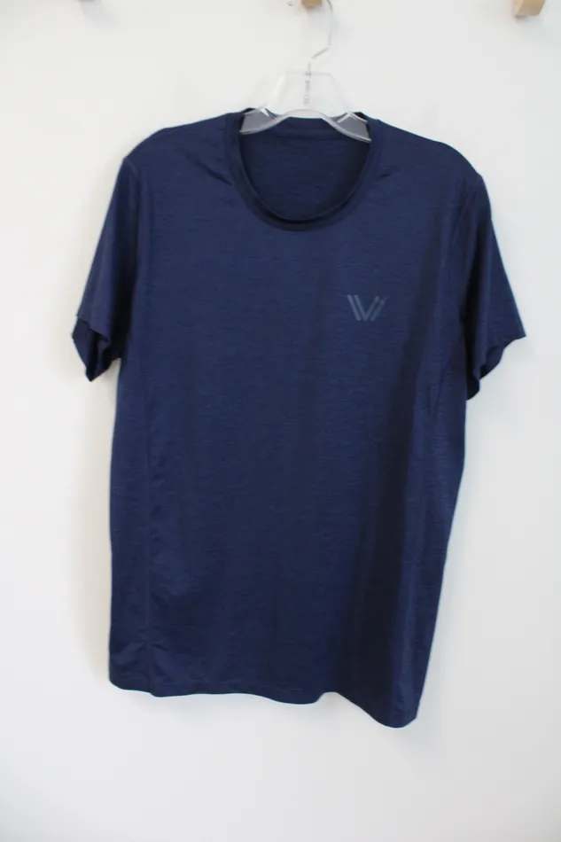 Earrings Jubilee Thrift Navy Short Sleeved Athletic Shirt L