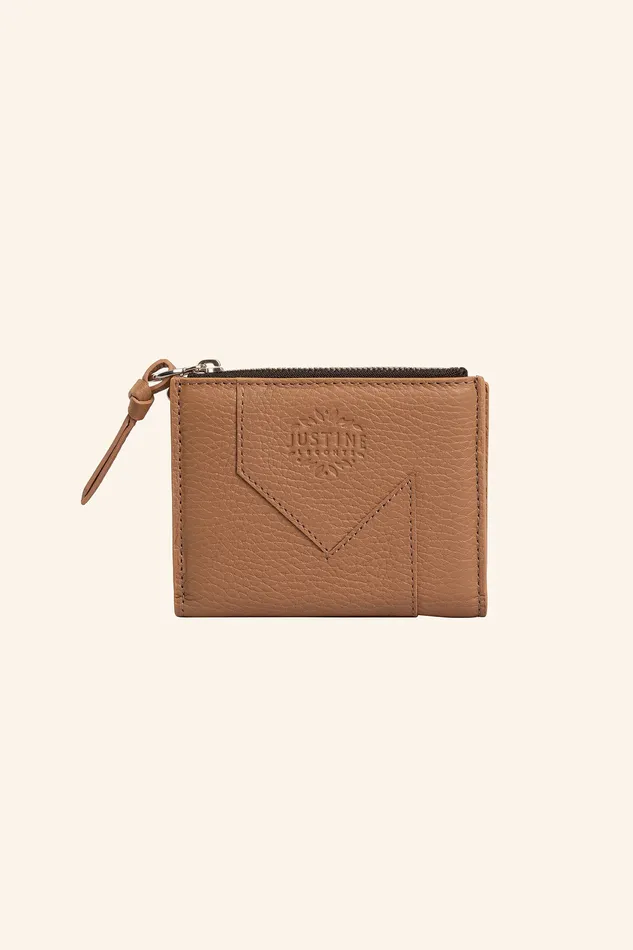Earrings justineleconte1 JL wallet leather Warm sand