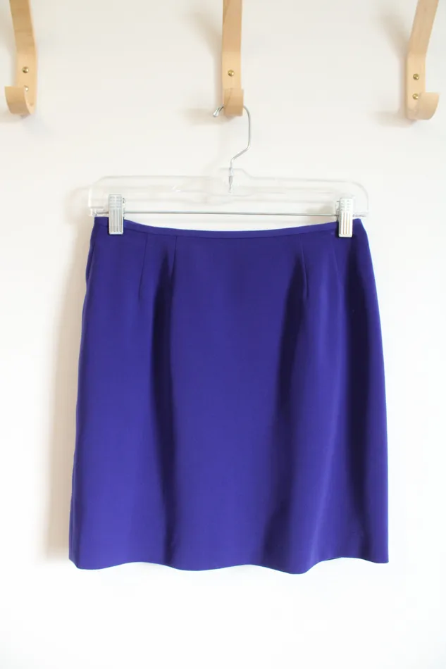 Earrings Kasper Kasper Dark Purple Mini Skirt 2 Petite