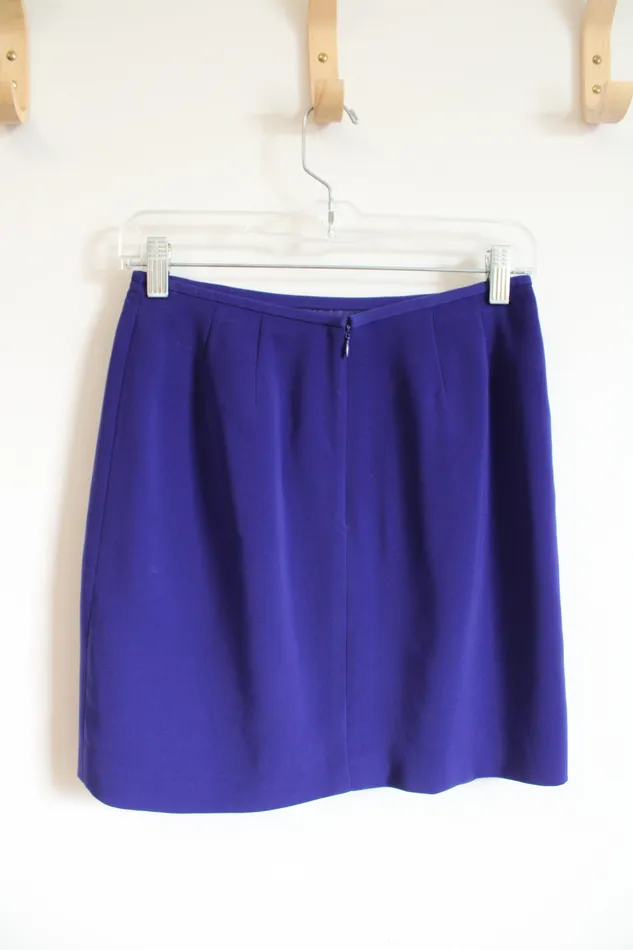 Earrings Kasper Kasper Dark Purple Mini Skirt 2 Petite