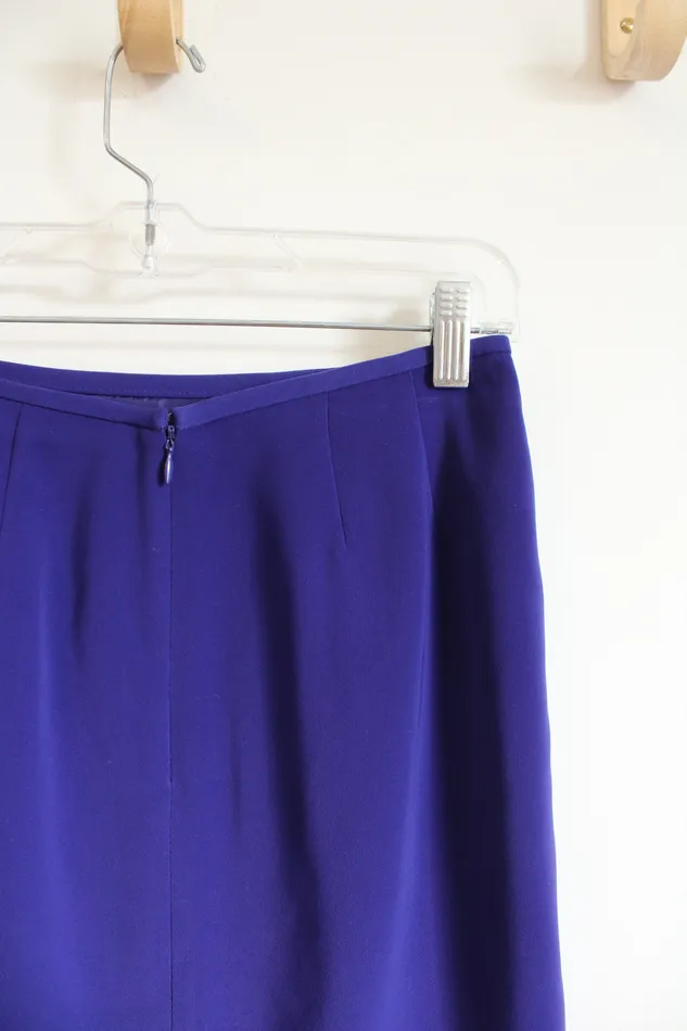 Earrings Kasper Kasper Dark Purple Mini Skirt 2 Petite