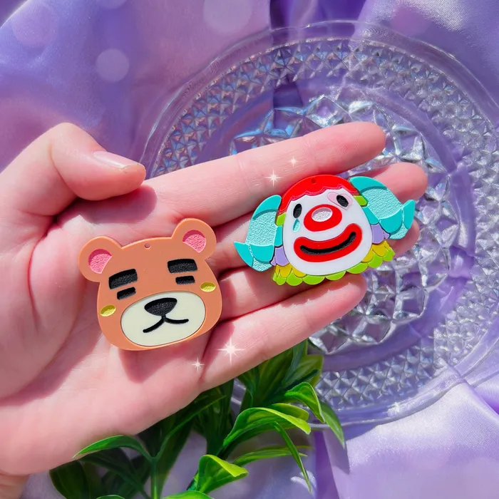 Earrings KGF Jewelry Custom Animal Crossing Acrylic Earrings PLEASE READ INSTRUCTIONS