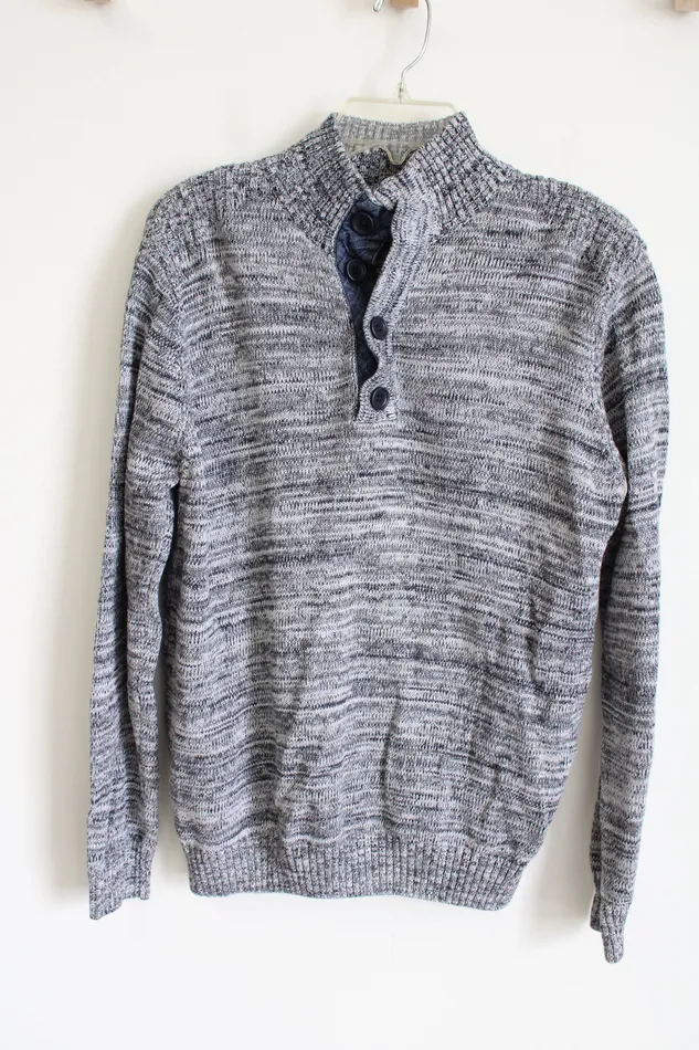 Earrings Knit Pullover Gray Shirt M Jubilee Thrift