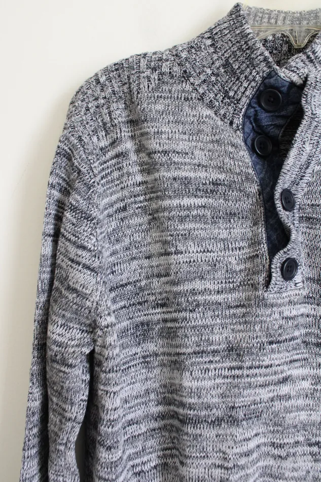 Earrings Knit Pullover Gray Shirt M Jubilee Thrift