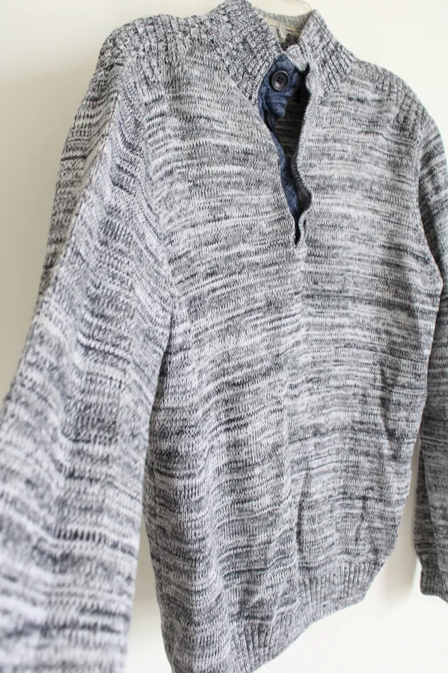 Earrings Knit Pullover Gray Shirt M Jubilee Thrift