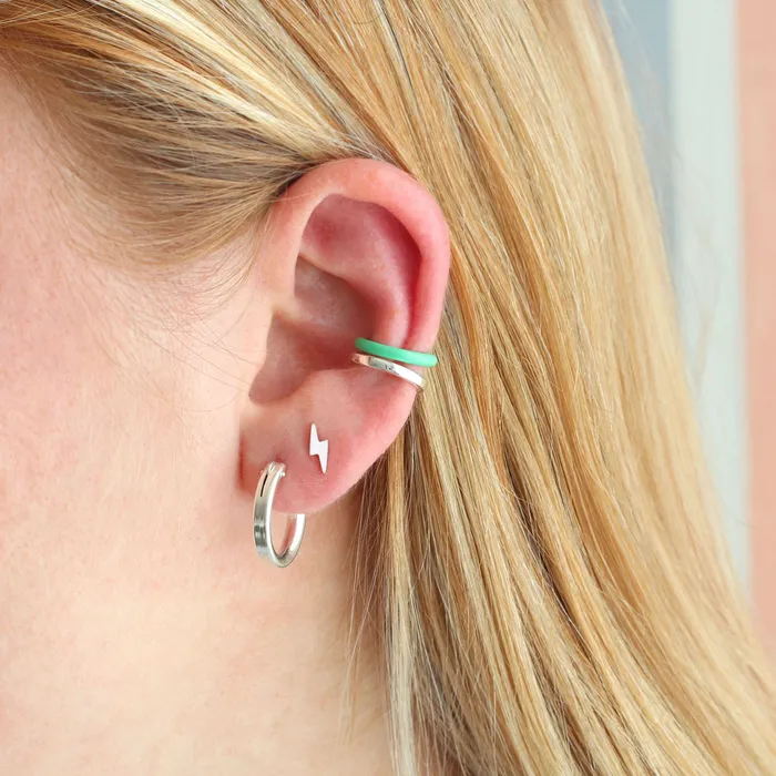 Earrings Kris Nations Lightweight Tube Hoop Earrings
