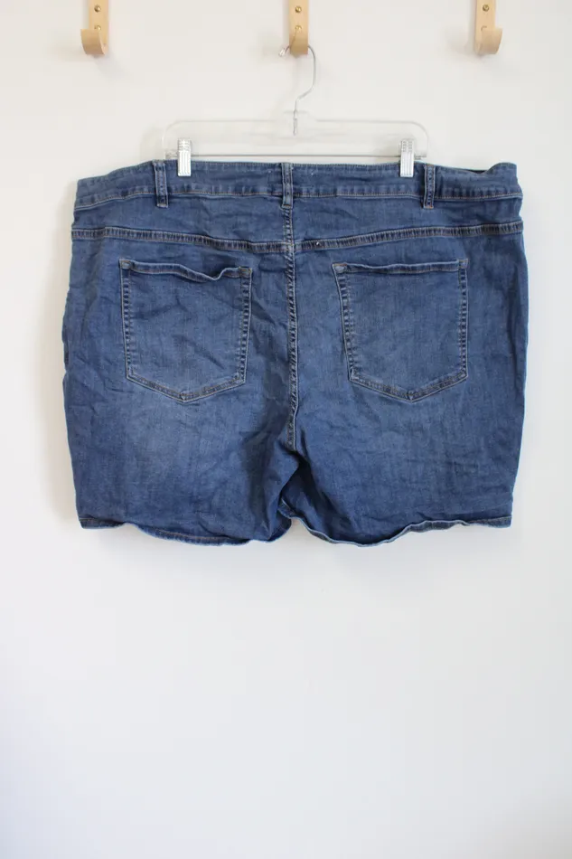 Earrings Lane Bryant Lane Bryant Mid Rise Essential Stretch Girlfriend Pearl Beaded Short 26