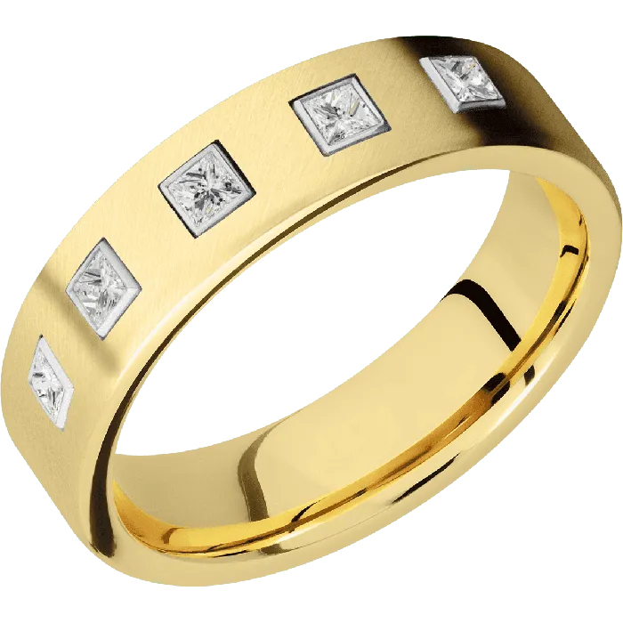 Earrings Lashbrook 14K Yellow Gold Anglesatin Finish