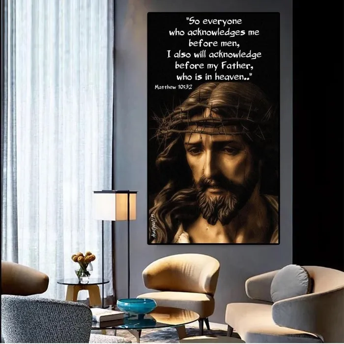 Earrings Lords Guidance Christian Canvas Art br Matthew 1032