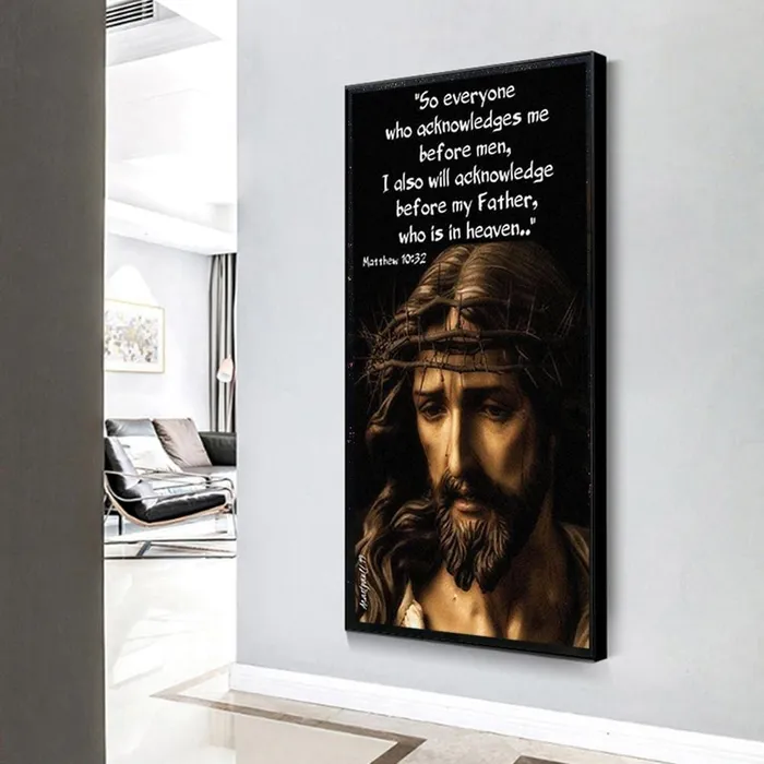 Earrings Lords Guidance Christian Canvas Art br Matthew 1032