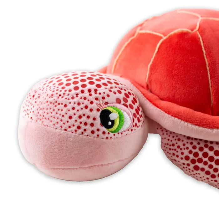 Earrings MADDENCORP Keiki Kuddles Red Pink Honu Sea Turtle Plush