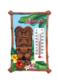 Earrings MADDENCORP Magnet Thermometer Tiki Flora