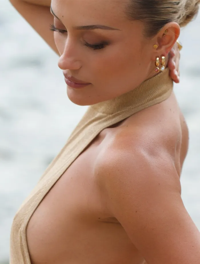 Earrings Maison Dore GOLDEN HOUR HOOP EARRINGS