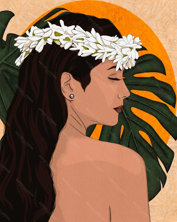 Earrings MAYANLLANERA Kalila Matte Art Print by Mayan Llanera 8x10