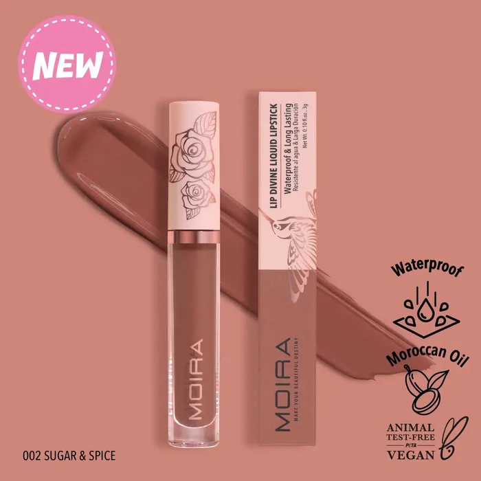 Earrings Moira Cosmetics Lip Divine Liquid Lipstick Sugar Spice
