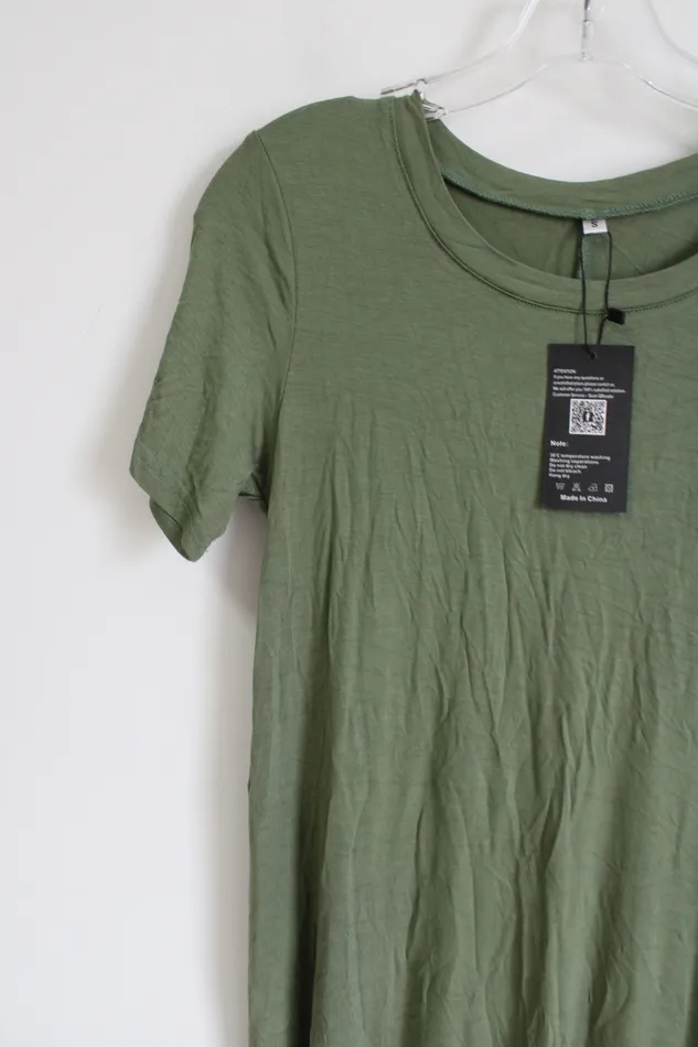 Earrings Molerani NEW Molerani Olive Green Swing Dress S
