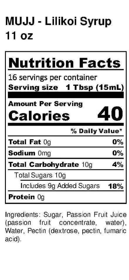 Earrings MULVADI Dip Into Paradise Lilikoi Passion Fruit Syrup 10Ounce