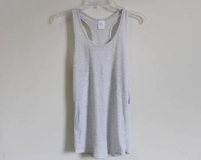 Earrings NEW Stars Above Soft Gray Striped Tank L Stars Above