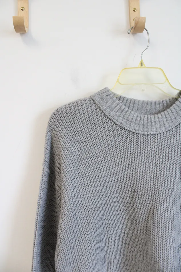 Earrings NEW Wild Fable Gray Cropped Sweater L Wild Fable