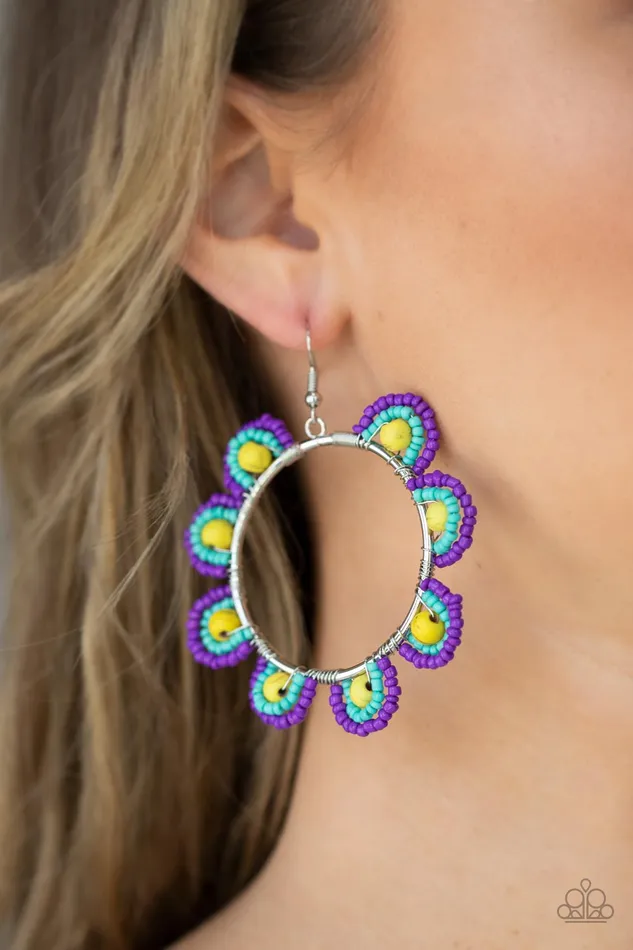 Earrings Paparazzi Accessories Groovy Gardens Yellow