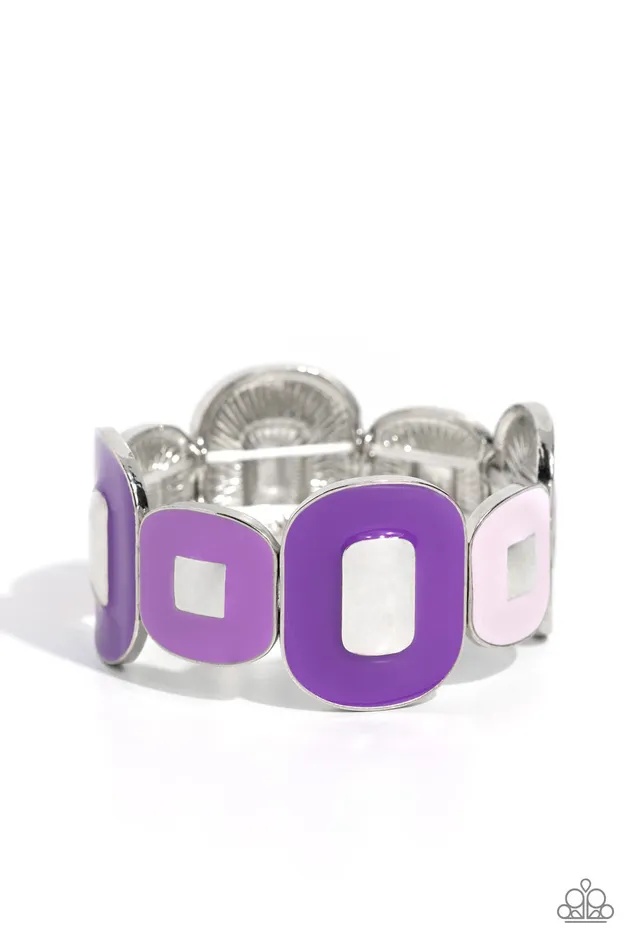 Earrings Paparazzi Accessories Painted Pairing Purple