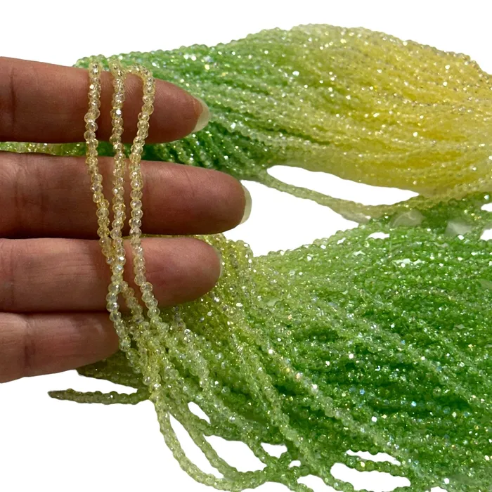 Earrings Peppy Beads 1mm Crystal rondelle beads strand 170 pcs PBC1C47