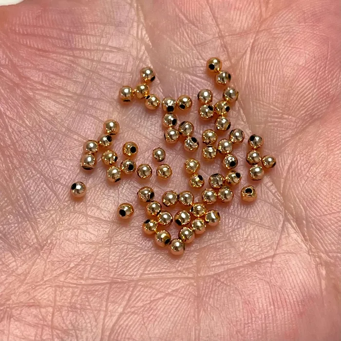 Earrings Peppy Beads 2mm Rose Gold Spacer Balls 2mm Rose Gold Spacer Beads 250 Pieces in a pack Earrings Peppy Beads 2mm Rose Gold Spacer Balls 2mm Rose Gold Spacer Beads 250 Pieces in a pack