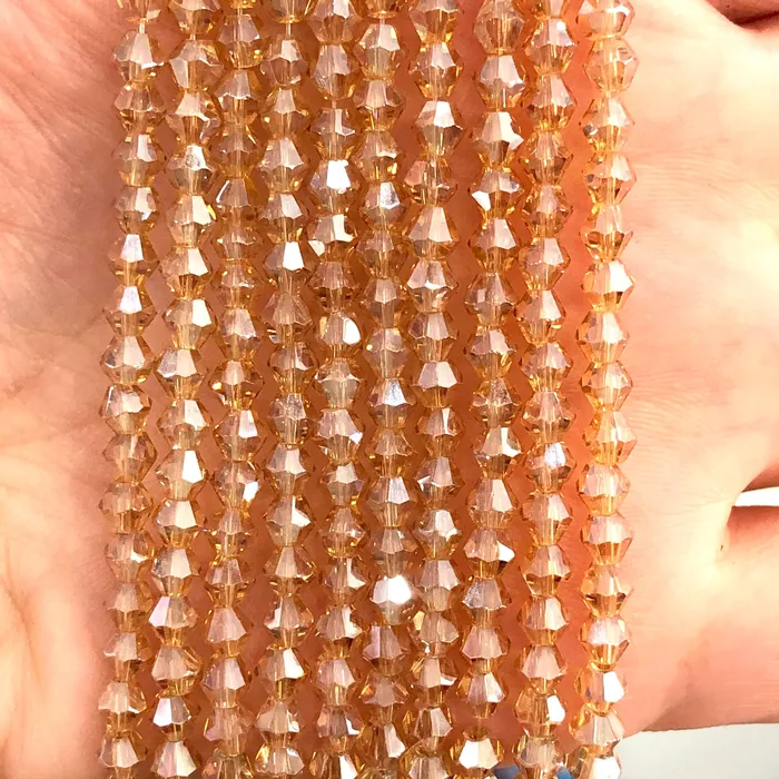 Earrings Peppy Beads 4mm Crystal Bicone Beads PBC4B51