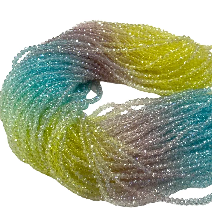 Earrings Peppy Beads Crystal faceted rondelle 3mm Beads PBC3C109