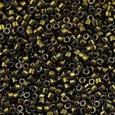 Earrings Peppy Beads DB0011 Metallic Olive Miyuki Delica 110
