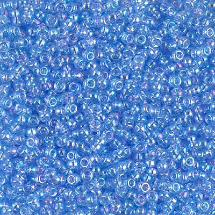 Earrings Peppy Beads Miyuki Seed Beads 110 Pale Sapphire AB 0299NEW