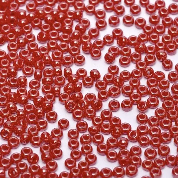 Earrings Peppy Beads Miyuki Seed Beads 110 Red Opaque Luster 0426NEW