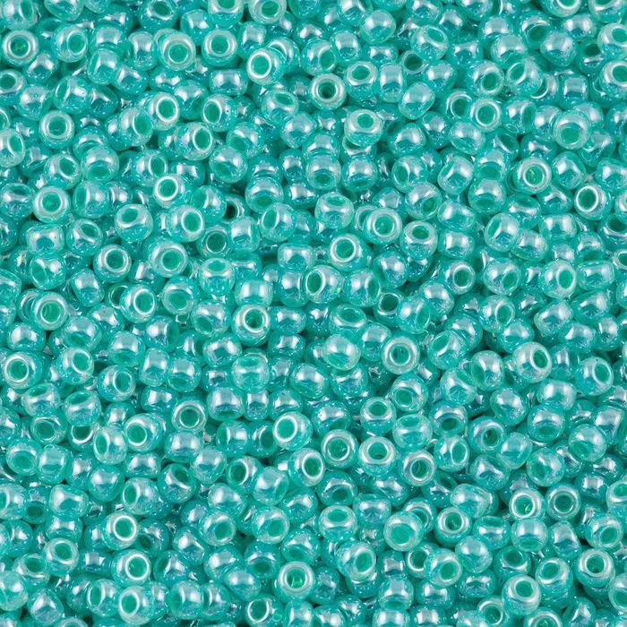 Earrings Peppy Beads Miyuki Seed Beads 80 Aqua Green Ceylon 0536