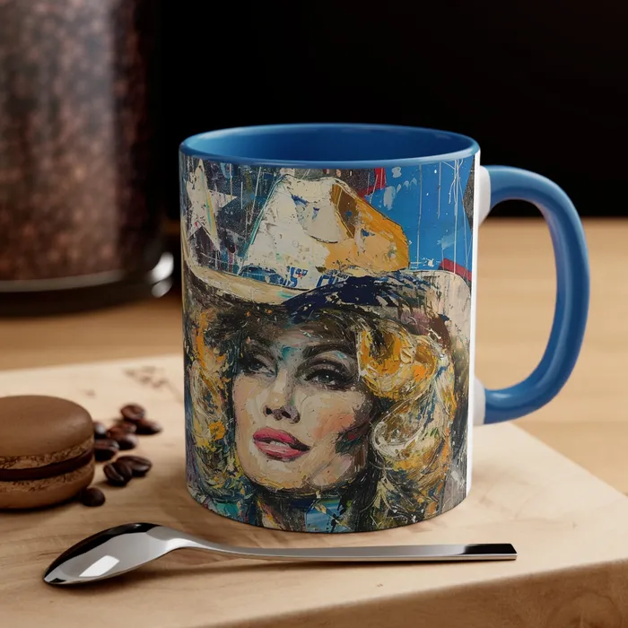 Earrings Portraits by NC Accent Coffee Mug 11oz Country Queen