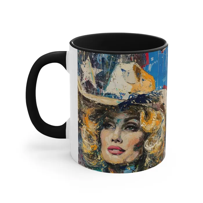 Earrings Portraits by NC Accent Coffee Mug 11oz Country Queen