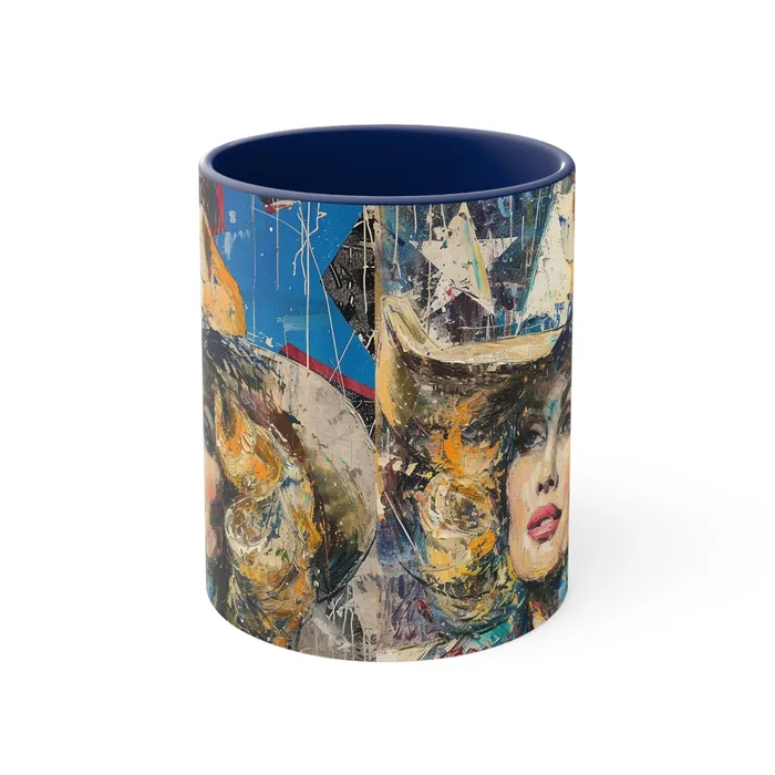 Earrings Portraits by NC Accent Coffee Mug 11oz Country Queen