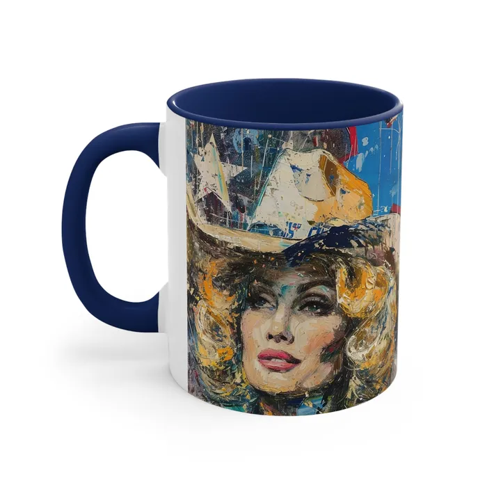 Earrings Portraits by NC Accent Coffee Mug 11oz Country Queen