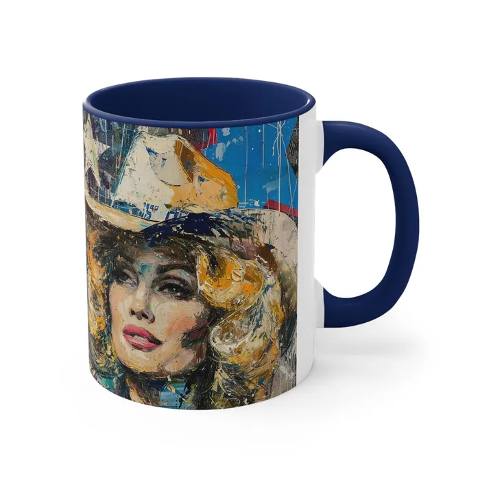 Earrings Portraits by NC Accent Coffee Mug 11oz Country Queen