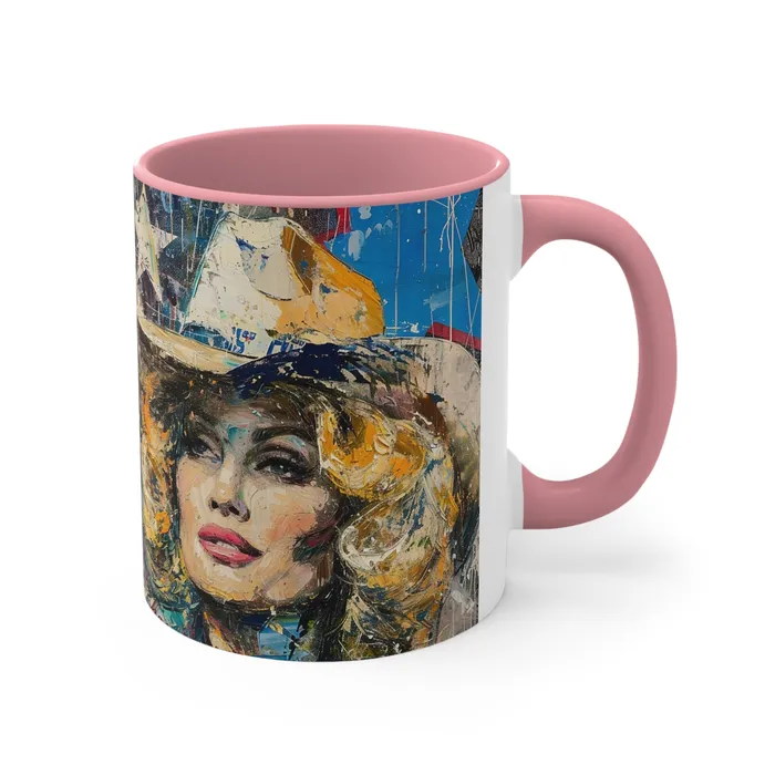 Earrings Portraits by NC Accent Coffee Mug 11oz Country Queen