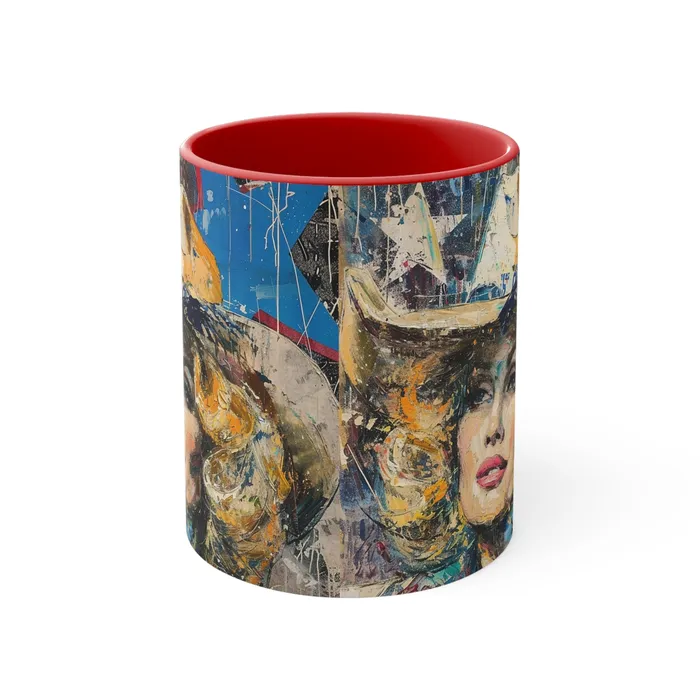 Earrings Portraits by NC Accent Coffee Mug 11oz Country Queen